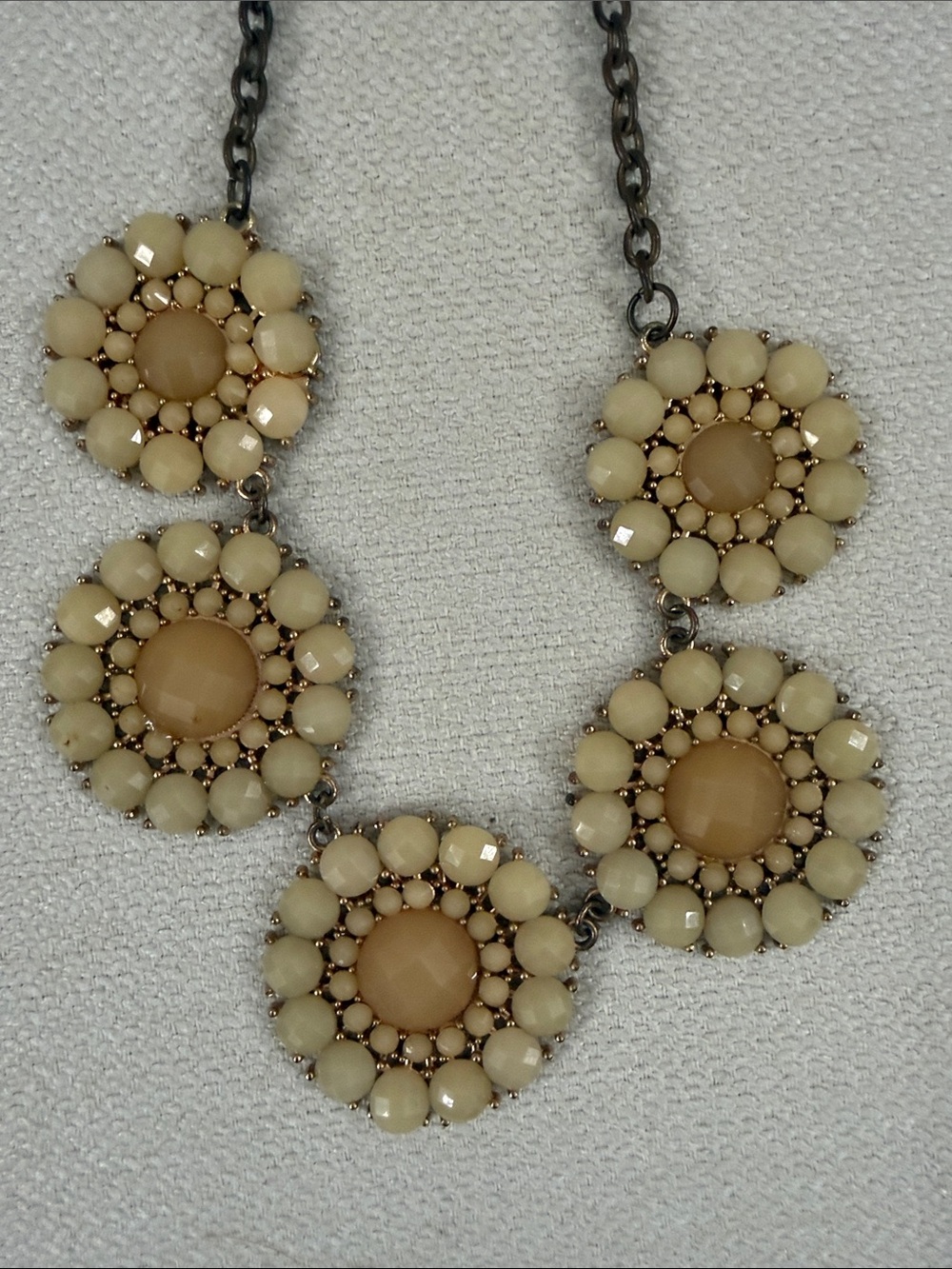 Two Floral Statement Necklace - Women Jewelry - Picture 2 of 7